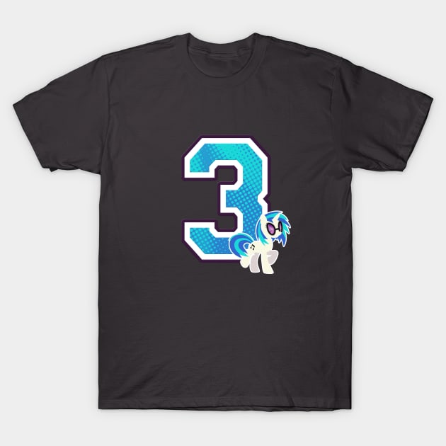 Number 3 T-Shirt by KPShadowsquirrel